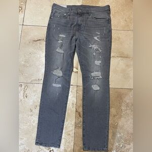 H&M Men's Skinny Distressed Gray Jeans